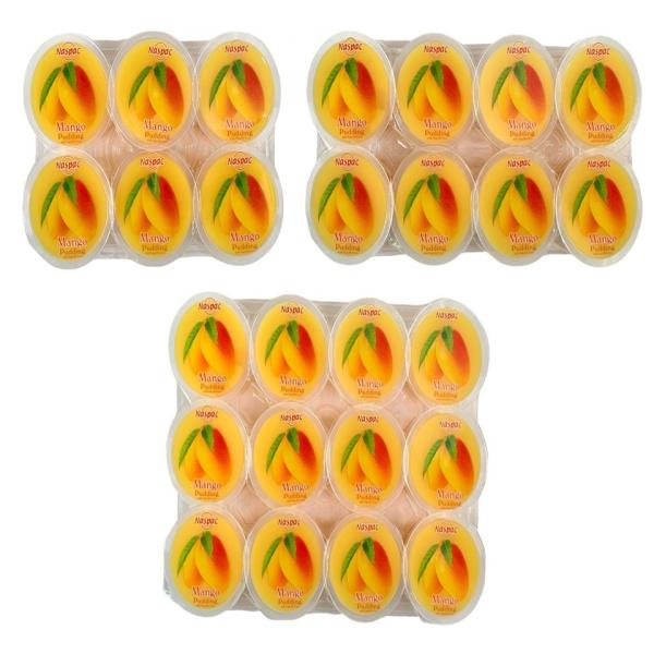 ขนมพุดดิ้ง ผสมวุ้นมะพร้าว กลิ่นมะม่วง