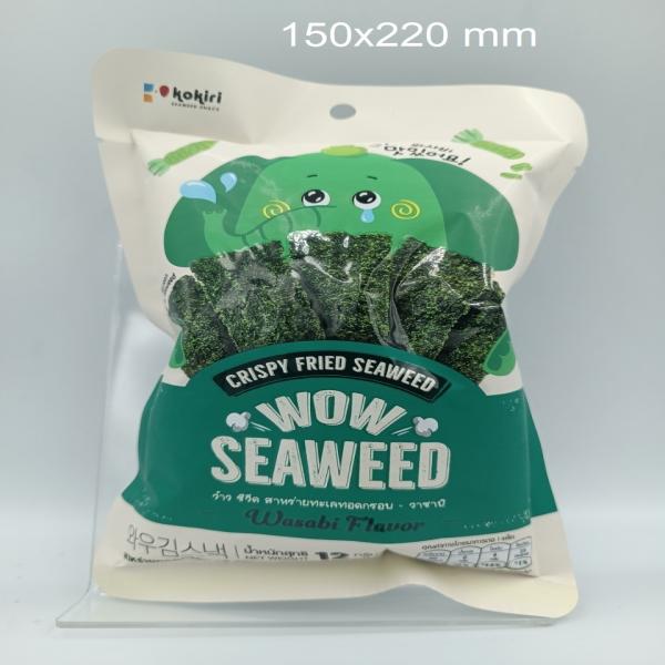 WOW SEAWEED CRISPY FRIED SEAWEED WASABI FLAVOUR KOKIRI BRAND