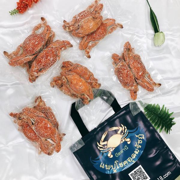 ปูม้าต้มสุก