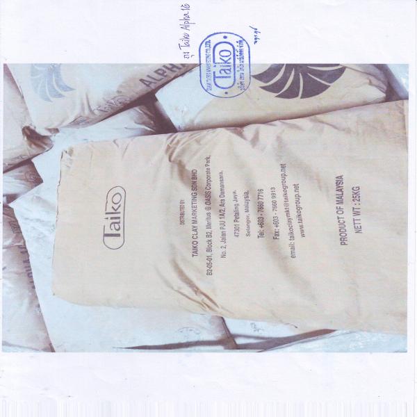 Taiko Alpha 1G Activated Clay -Siam Taiko Marketing Brand /Malaysia