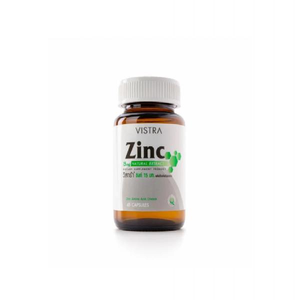 Vistra Zinc 15 mg. (Dietary supplement Product)