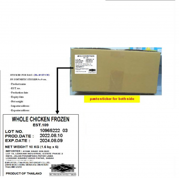 WHOLE CHICKEN FROZEN