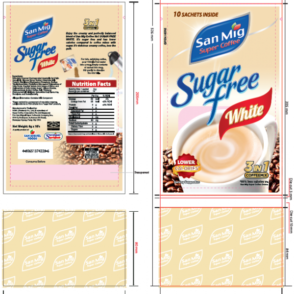 ซาน มิก ซุปเปอร์ คอฟฟี่ ชูการ์ ฟรี ไวท์