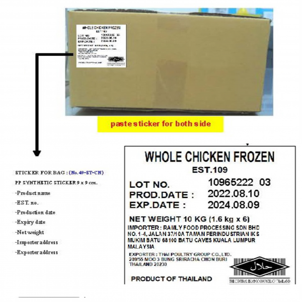 WHOLE CHICKEN FROZEN
