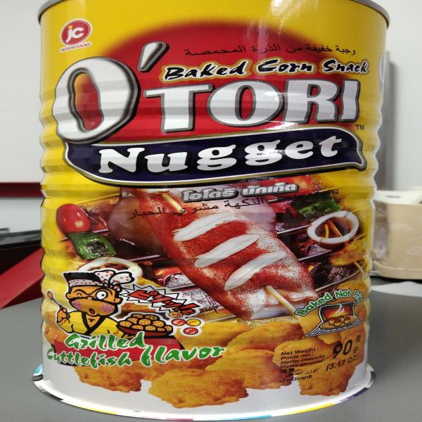 ขนมข้าวโพดอบกรอบรสปลาหมึก