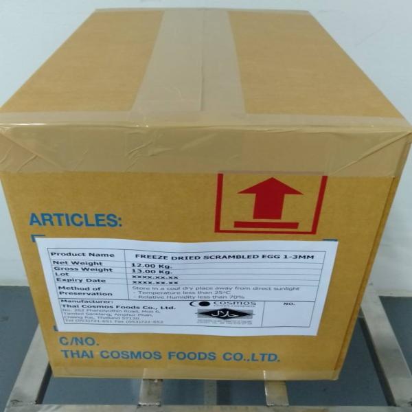 FREEZE DRIED SCRAMBLED EGG 3 -9 MM. Egg 1-3 mm., Egg powder