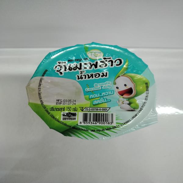 มะพร้าวน้ำหอมเยลลี่คาราจีแนน ตรา ราญา กรีน 150กรัม