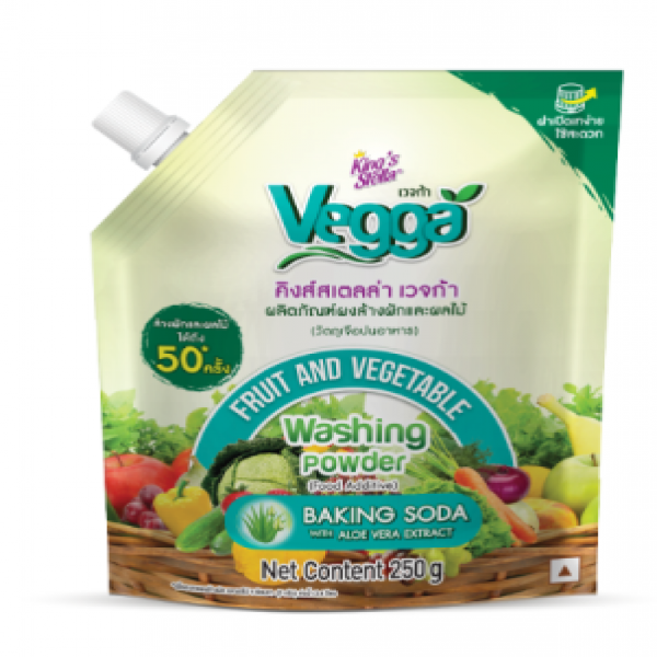 คิงส์สเตลล่า (อาร์) เวจก้า ผลิตภัณฑ์ผงล้างผักและผลไม้ (วัตถุเจือปนอาหาร)