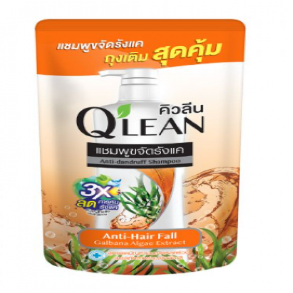 Q'lean Anti Dandruff Shampoo Anti-Hair Fall  70 ml., 170 ml., 340 ml., 300 ml.(Refill) (Local)