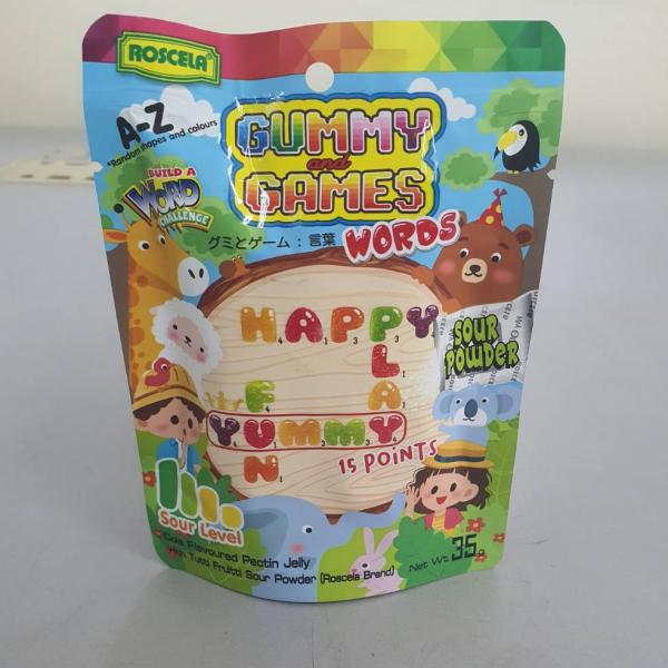 วุ้นเพ็กทินสำเร็จรูปกลิ่นโคล่า พร้อมผงเปรี้ยวกลิ่นทุตตี้ฟรุ๊ตตี้