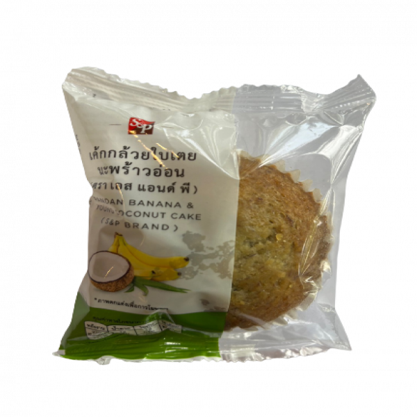 เค้กกล้วยใบเตยมะพร้าวอ่อน