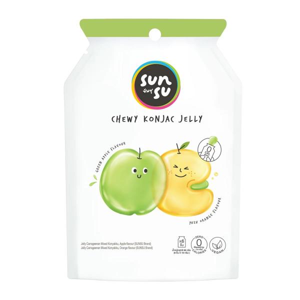 ขนมวุ้นคาราจีแนนสำเร็จรูปผสมบุกผง กลิ่นส้ม (ตรา ซันซุ)