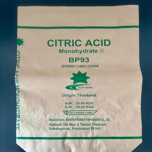 ซีตริก แอซิด โมโนไฮเดรต