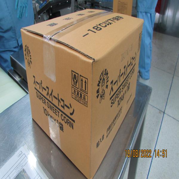 Frozen whole kernel sweet corn regular blanching