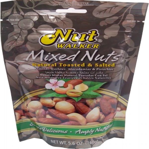 NATURAL TOASTED & SALTED MIXED NUTS (ALMONDS, CASHEWS, MACADAMIAS, PISTACHIOS)