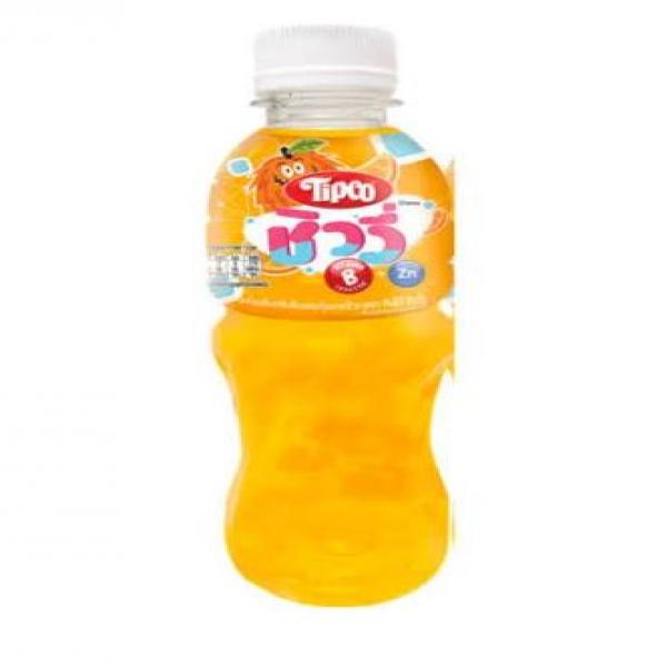 เครื่องดื่มกลิ่นส้มผสมวุ้นมะพร้าว