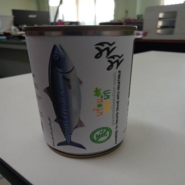 ปลาแมคเคอเรลในซอสมะเขือเทศ ผสมผัก