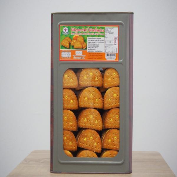 Moon Shape Biscuit Filled With Durian Flavour Cream