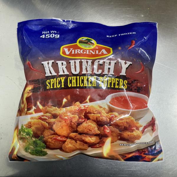 KRUNCHY SPICY CHICKEN POPPERS 450 G