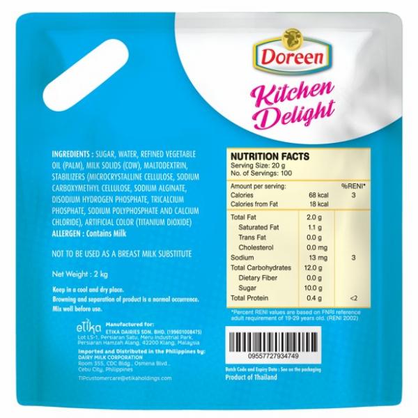 Sweetened Condensed Non-Dairy Creamer