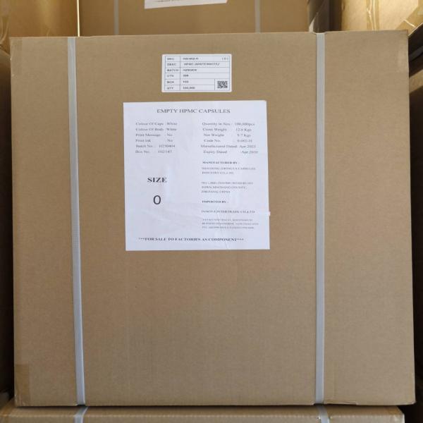 CAPSULES SIZE 0 HPMC WHITE/WHITE (0-002-H) / INNOVA INTERTRADE CO.,LTD. / CHINA