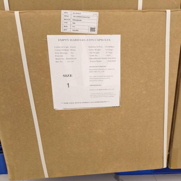 CAPSULES SIZE 1 UN GREEN/WHITE (1-019) / INNOVA INTERTRADE CO.,LTD. / CHINA