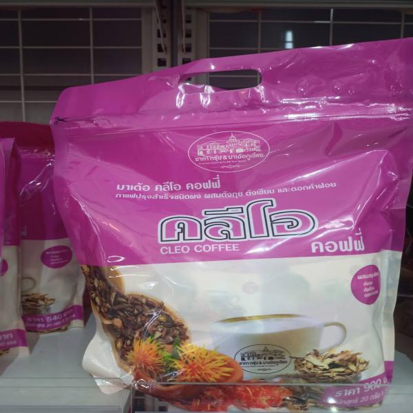 กาแฟปรุงสำเร็จชนิดผง ผสมตังกุย , ตังเซียม และดอกคำฝอย