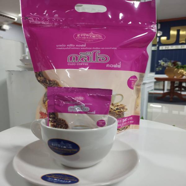 กาแฟปรุงสำเร็จชนิดผง ผสมตังกุย , ตังเซียม และดอกคำฝอย