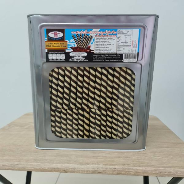 Zebra Wafer Stick Filled Chocolate Cream