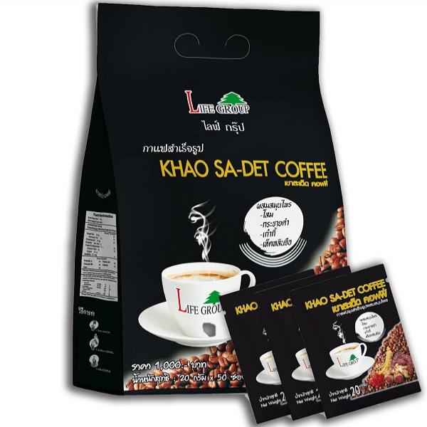 กาแฟปรุงสำเร็จชนิดผง ผสมโสม, กระชายดำ, เก๋ากี๋, เห็ดหลินจือ