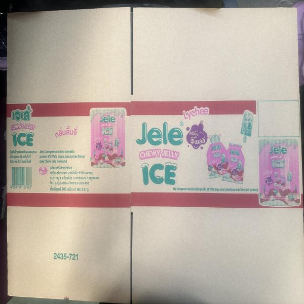 Jelly Carrageenan mixed konyakku powder 5% White Grape Juice Lychee flavour (Jele Chewy Jelly Ice Brand)