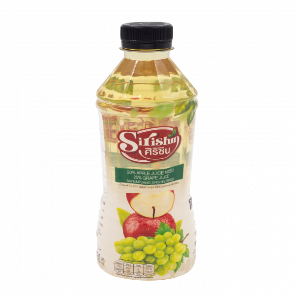 น้ำองุ่น 25% ผสม น้ำแอปเปิ้ล  20%