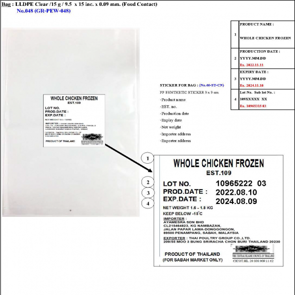 WHOLE CHICKEN FROZEN