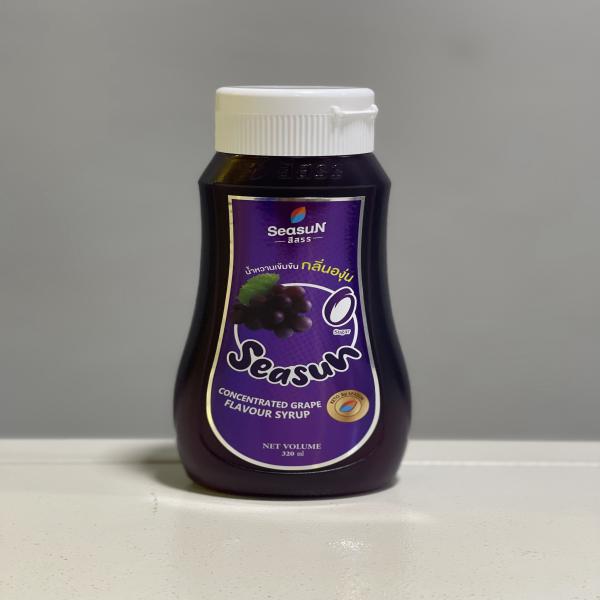 Concentrated grape flavour syrup