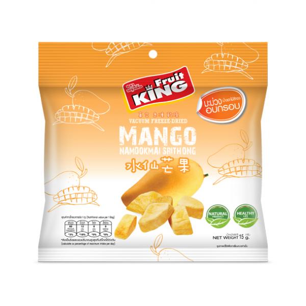 มะม่วงน้ำดอกไม้สีทองอบกรอบ (ซองฟอยล์ม้วน)