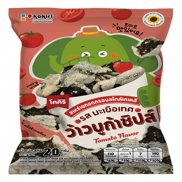 สาหร่ายทอด ว้าว บูก้า ชิปส์ รส มะเขือเทศ ตรา โคคิริ