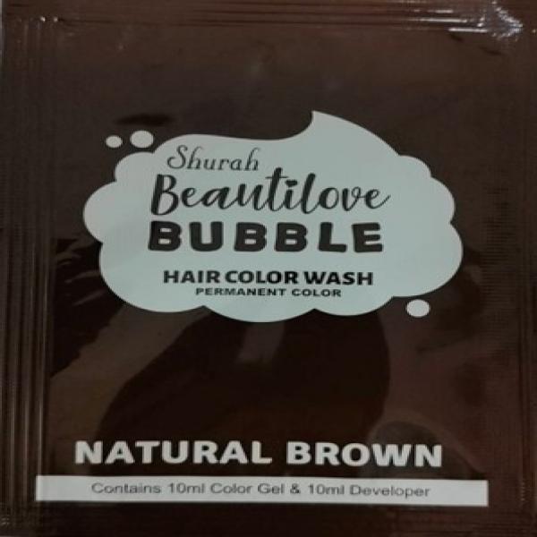 BEAUTILOVE BUBBLE HAIR COLOR-NATURAL BROWN