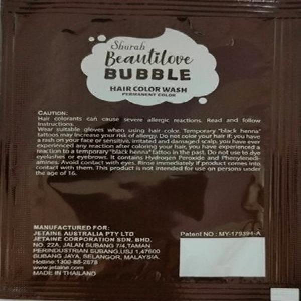BEAUTILOVE BUBBLE HAIR COLOR-NATURAL BROWN