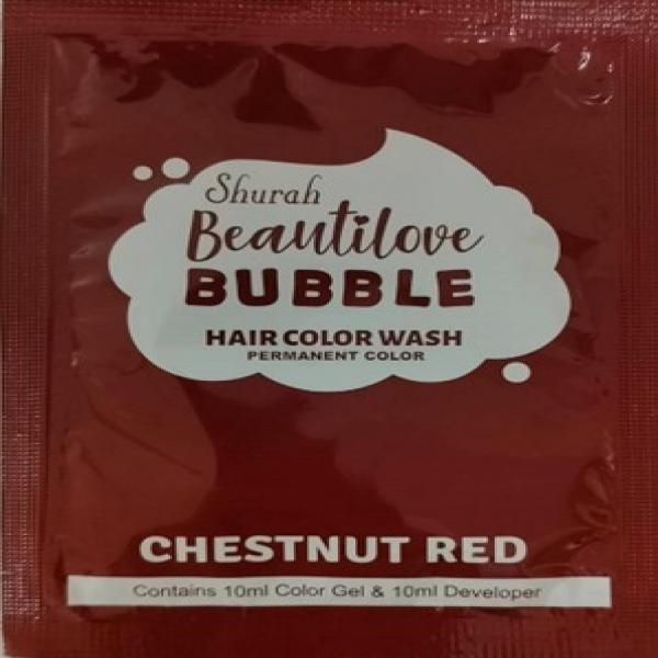 BEAUTILOVE BUBBLE HAIR COLOR-CHESTNUT RED