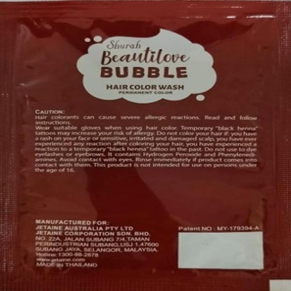 BEAUTILOVE BUBBLE HAIR COLOR-CHESTNUT RED