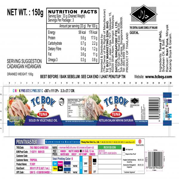 ปลาทูน่าชนิดก้อนในน้ำมัน