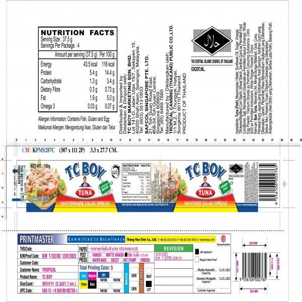 TUNA MAYONNAISE SALAD SPREAD