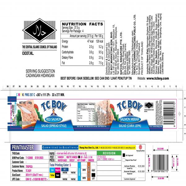 RED SALMON SALAD (SPREAD STYLE)