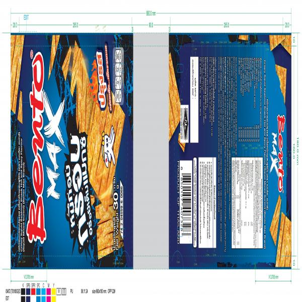 Crispy Squid Seafood Snack Hot and Spicy Flavour (Squid Mixed Surimi) (Bento Max Brand)