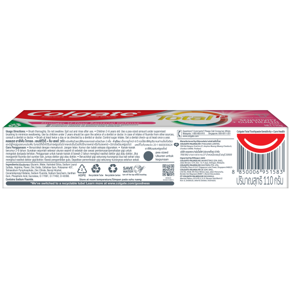 Colgate Total Toothpaste - Sensitivity + Gum Health