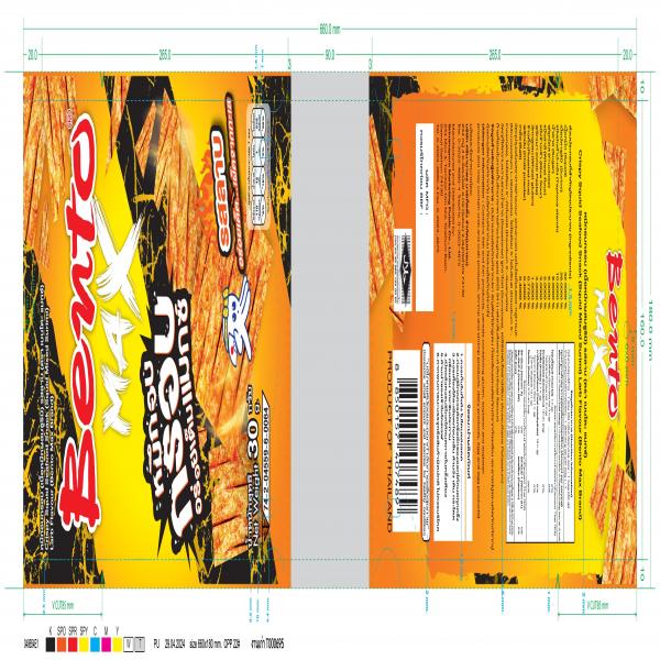 Crispy Squid Seafood Snack (Squid Mixed Surimi) Larb Flavour (Bento Max Brand)