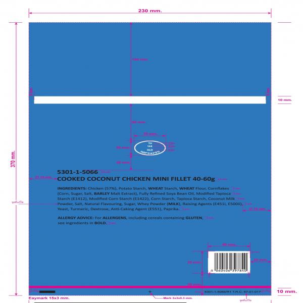  COOKED COCONUT CHICKEN MINI FILLET 