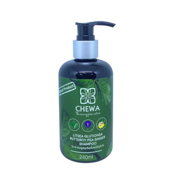 แชมพูสมุนไพรใบหมี่อัญชันขิง