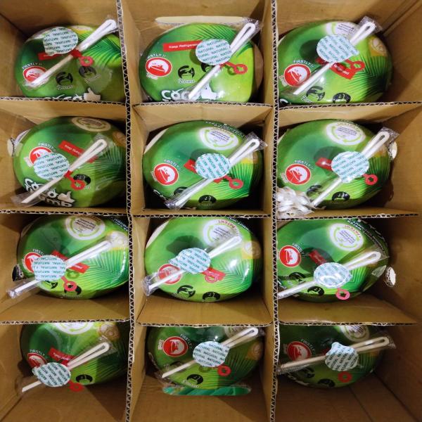 มะพร้าวน้ำหอมสดพร้อมดื่ม ตรา โคโค่ ทัมบ์