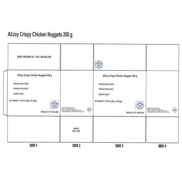 AllJoy Crispy Chicken Nuggets 200 g